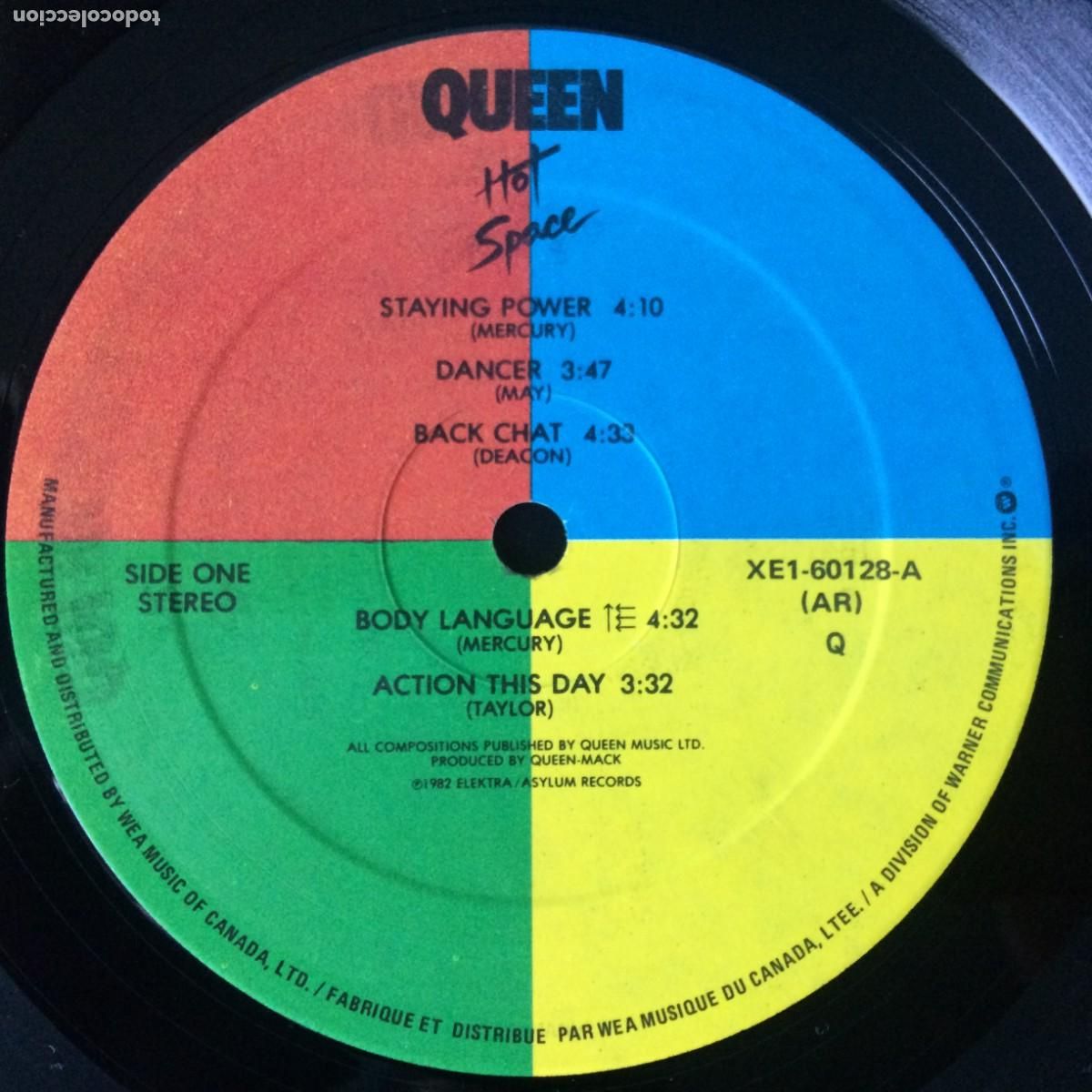 Discos de vinilo: Queen &lrm;&ndash; Hot Space , Canada 1982 Elektra* - Foto 5