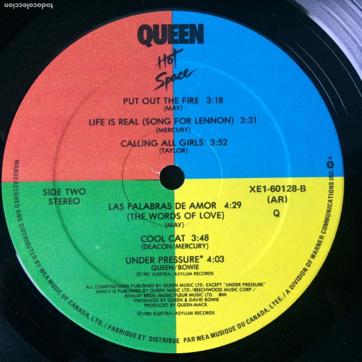 Discos de vinilo: Queen &lrm;&ndash; Hot Space , Canada 1982 Elektra* - Foto 6