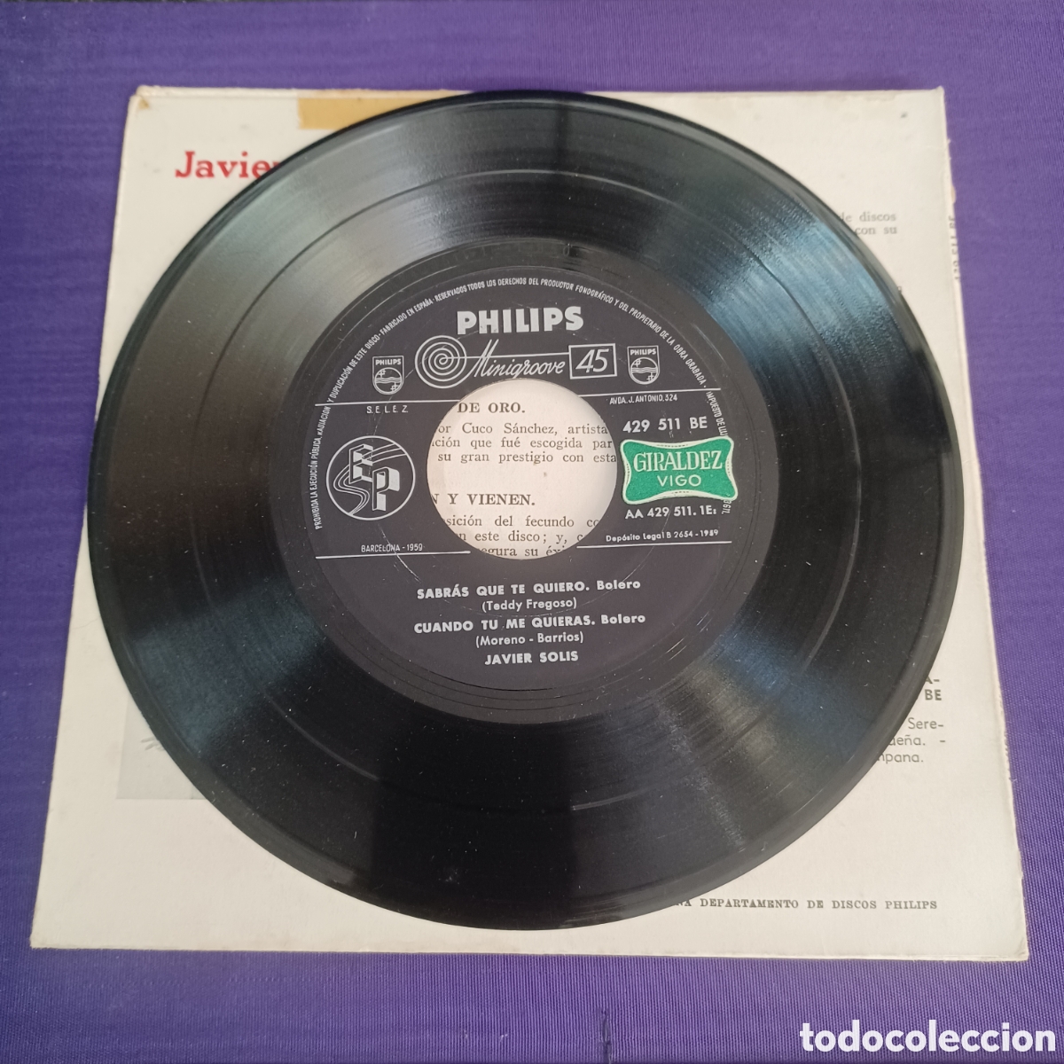 Discos de vinilo: CUCO SANCHEZ Y JAVIER SOLIS 1959 PHILIPS - Foto 6