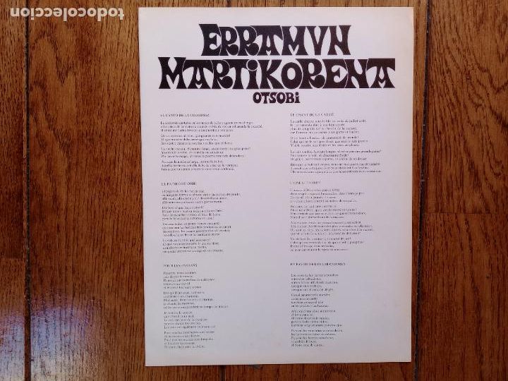Discos de vinilo: Erramun Martikorena - Otsobi - Foto 5