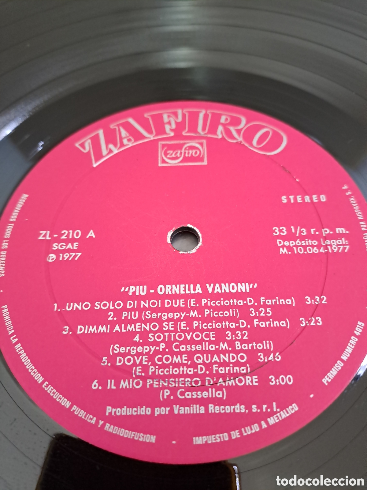 Discos de vinilo: **Ornella Vanoni&nbsp;&ndash;&nbsp;Pi&ugrave;. B.2 - Foto 3