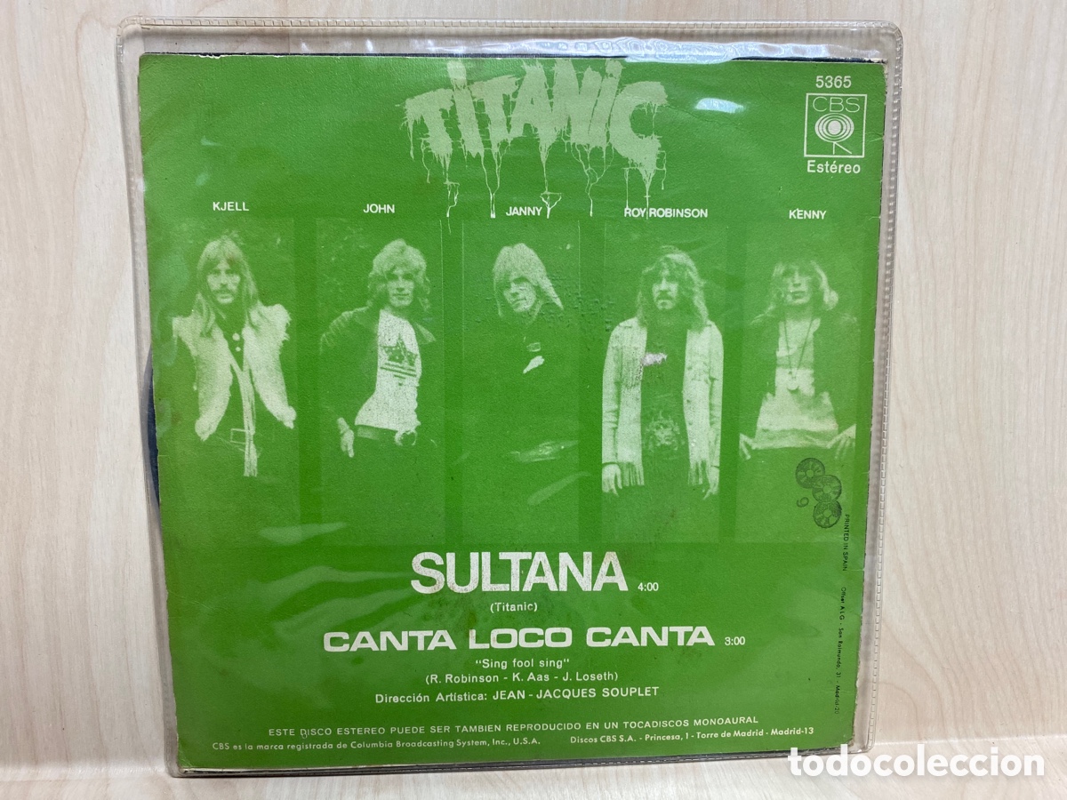 Discos de vinilo: Titanic - Sultana (7&rdquo;, Single) - Foto 2