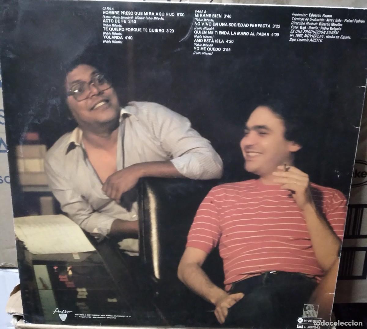 Discos de vinilo: PABLO MILANES-ACTO DE FE-LP VINILO- - Foto 2