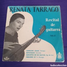Discos de vinilo: RENATA TARRAGO - RECITAL DE GUITARRA VOL. 2 ZAPATEANDO, CAPRICHO ARABE 1959 HISPAVOX