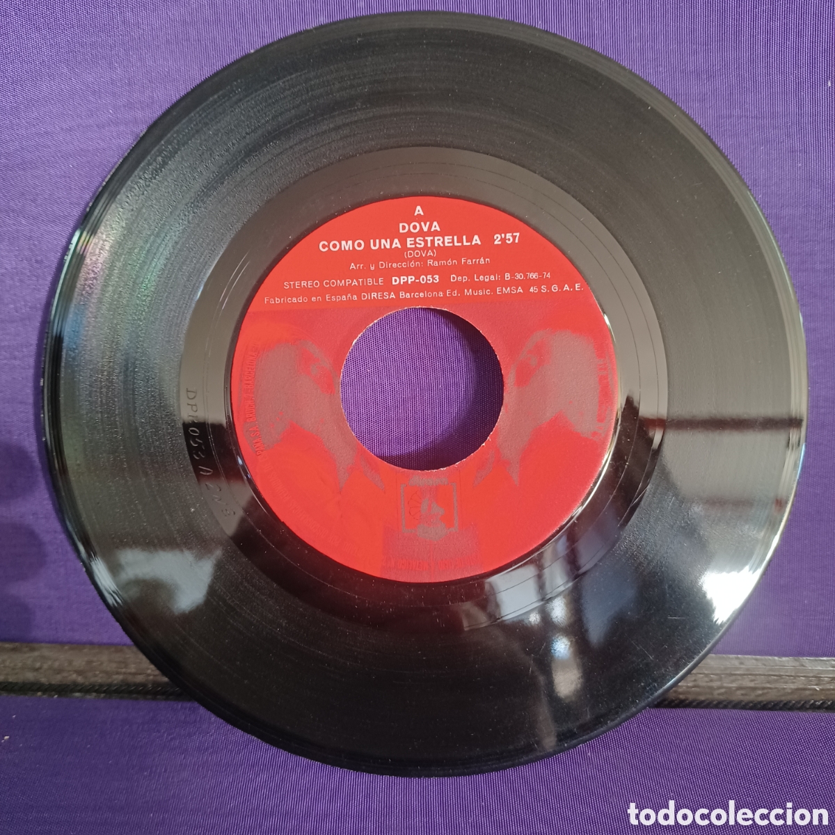 Discos de vinilo: DOVA - COMO UNA ESTRELLA / AMISTAD - Foto 4