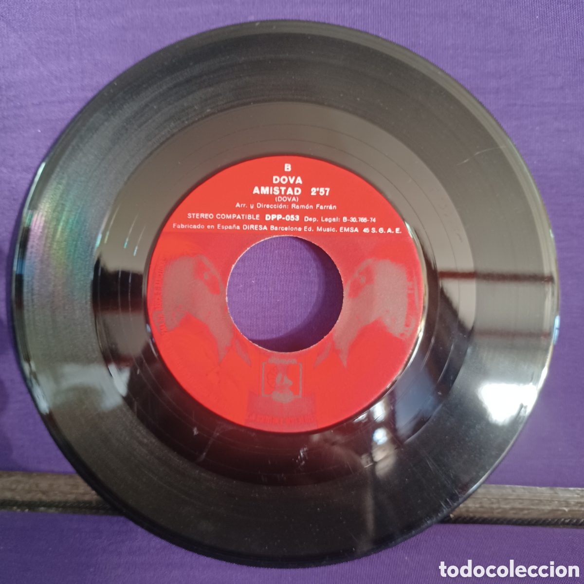 Discos de vinilo: DOVA - COMO UNA ESTRELLA / AMISTAD - Foto 5