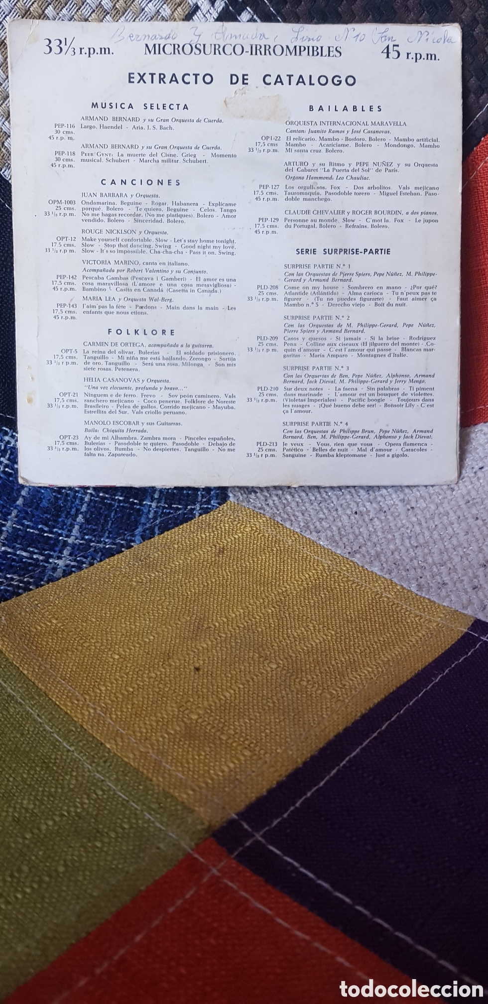 Discos de vinilo: Vinilo MARIUS COSTE Y SU GRAN ORQUESTA (D2) - Foto 2