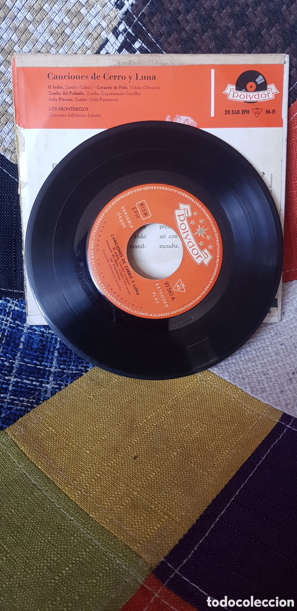 Discos de vinilo: Vinilo CANCIONES DE CERRO Y LUNA (D2) - Foto 3