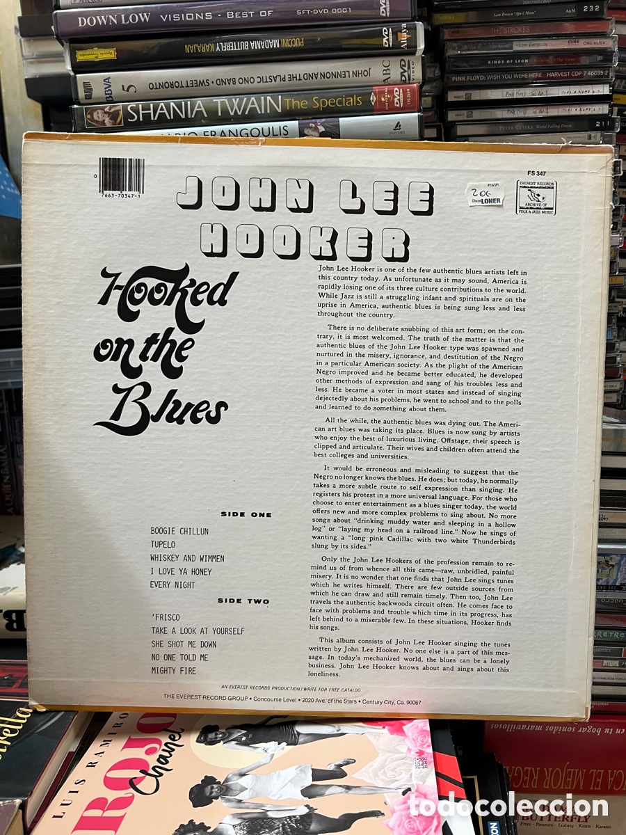 Discos de vinilo: John Lee Hooker Hooked on the blues - Foto 2