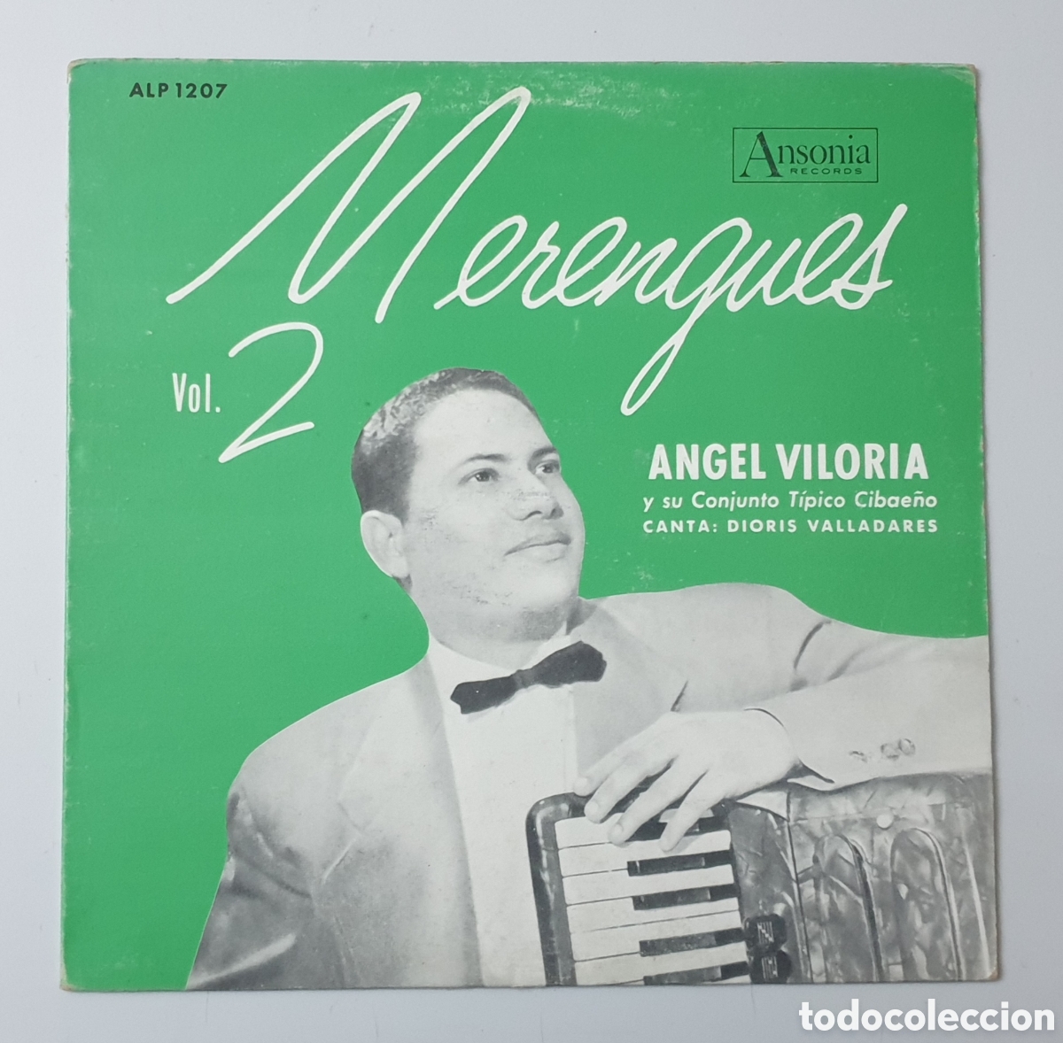 Disques de vinyle: LP ANGEL VILORIA Y SU CONJUNTO TIPICO CIBAE&Ntilde;O Merengues Vol.2 (US - Ansonia - 196?) RARO ESCASO