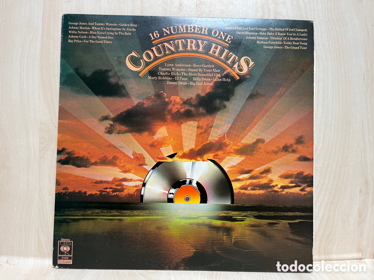 Discos de vinilo: Various - 16 Number One Country Hits (LP, Comp) - Foto 1