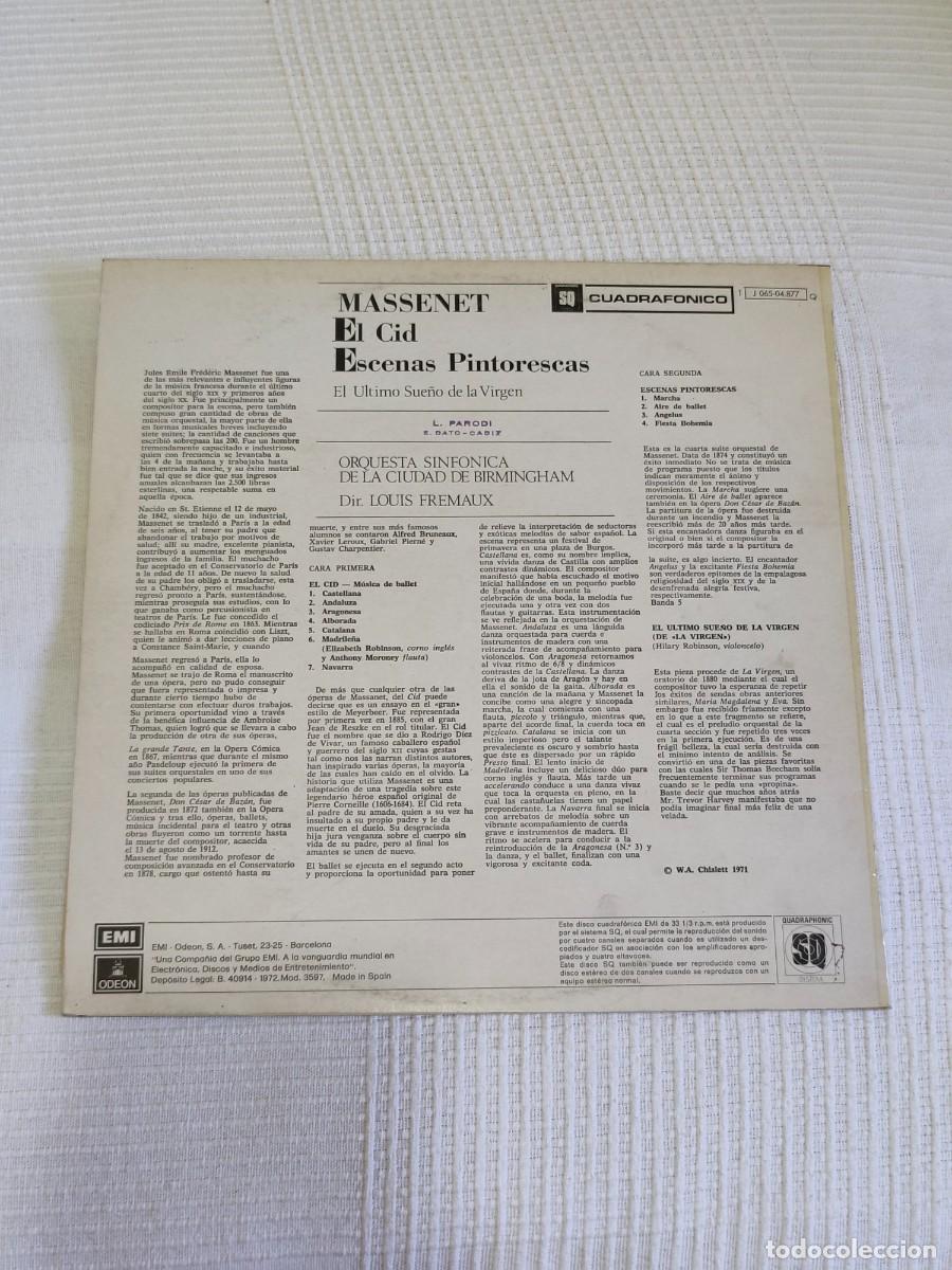 Discos de vinilo: Massenet &ndash; Le Cid - Foto 2