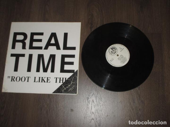 Discos de vinilo: REAL TIME - ROOT LIKE TIME - MAXI - SPAIN - BLANCO Y NEGRO - IBL - - Foto 1