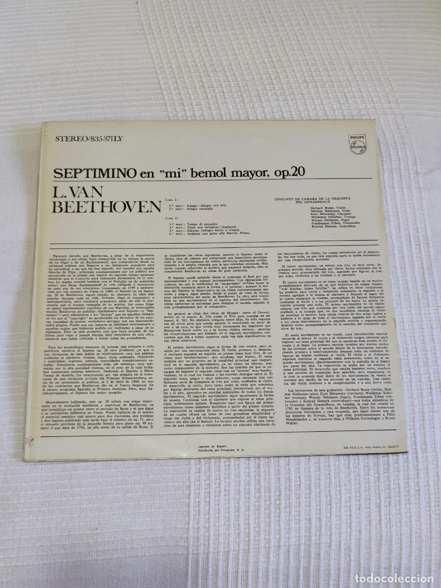 Discos de vinilo: Beethoven &ndash; Septimino - Foto 2