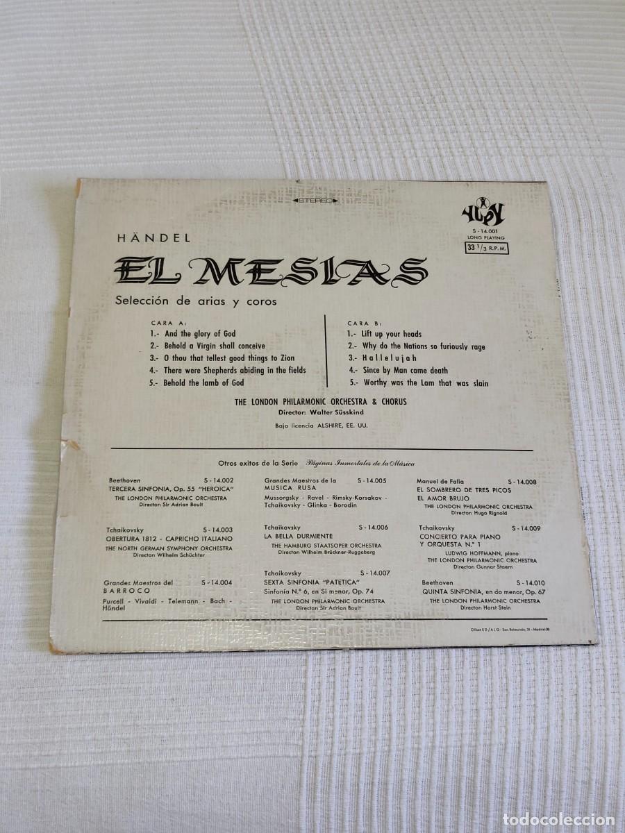 Discos de vinilo: Handel &ndash; El Mes&iacute;as - Foto 2