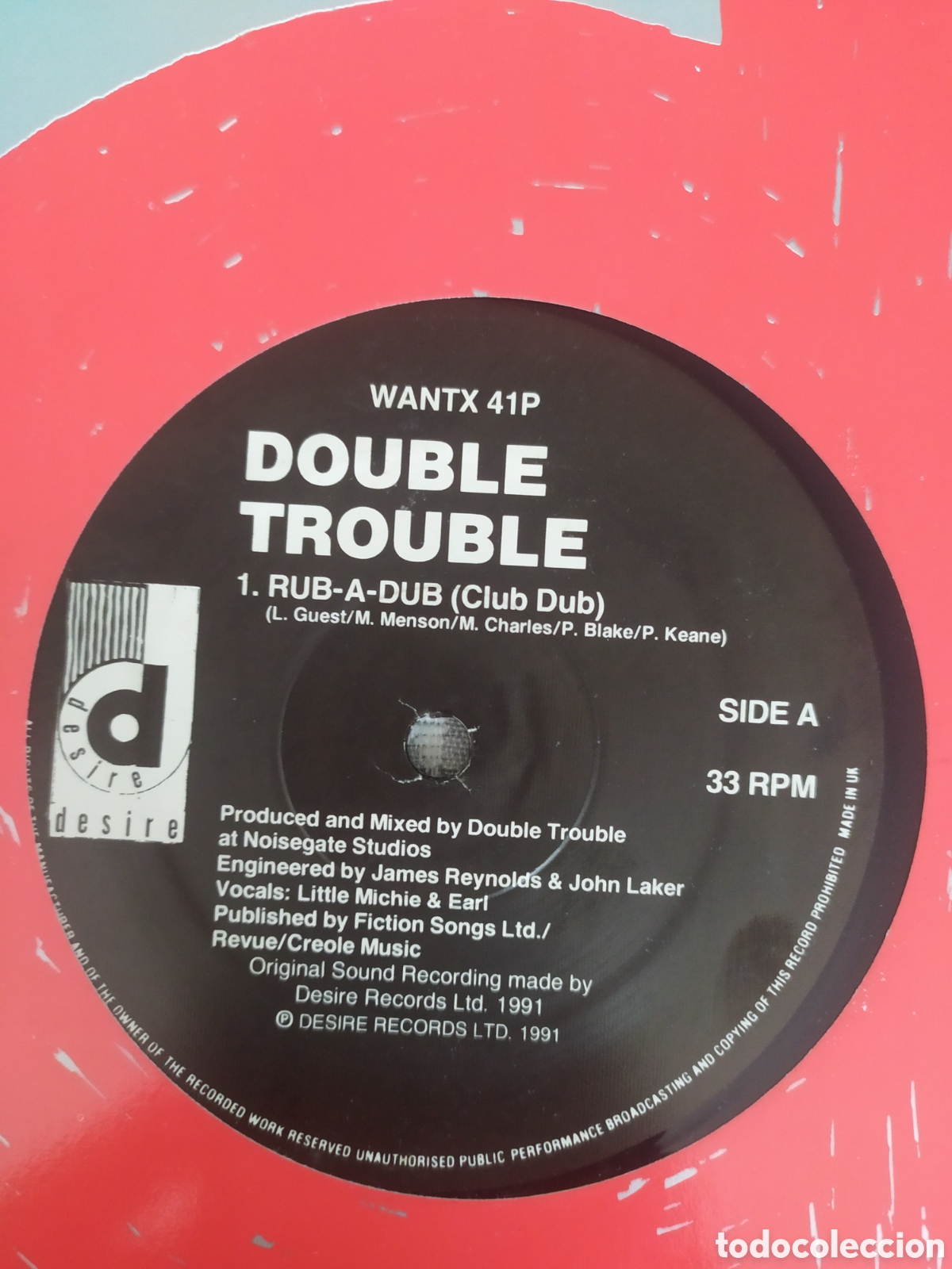 Discos de vinilo: Maxi single Double Trouble. Rub-A-Dub - Foto 3