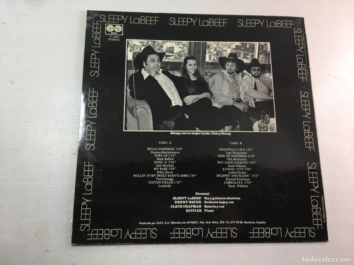 Discos de vinilo: SLEEPY LaBEEF - SLEEPIN IN SPAIN - Foto 2
