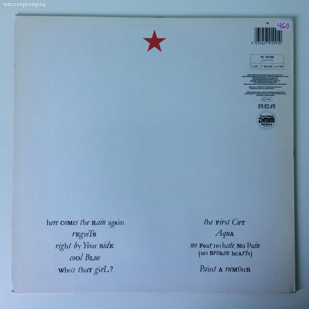 Discos de vinilo: Eurythmics &ndash; Touch , UK & Europe 1983 RCA* - Foto 2