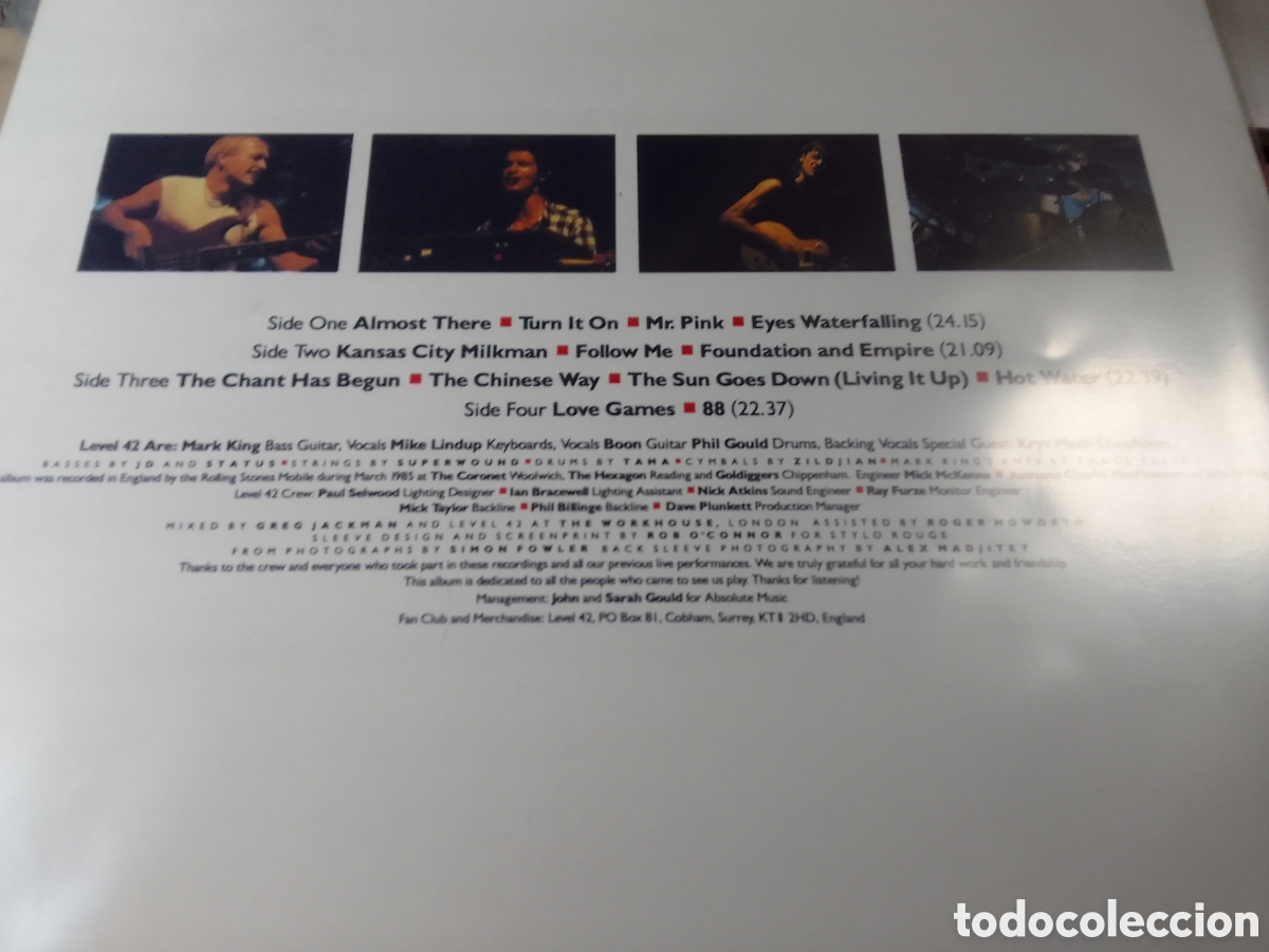 Discos de vinilo: LEVEL 42 A PHYSICAL PRESENCE DOBLE LP - Foto 2