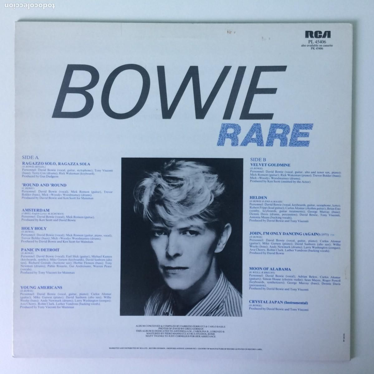 Discos de vinilo: David Bowie &lrm;&ndash; Rare , UK 1982 RCA* - Foto 2