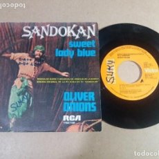 Discos de vinilo: SANDOKAN / SWEET LADY BLUE / SINGLE 7 PULGADAS. Lote 390447179
