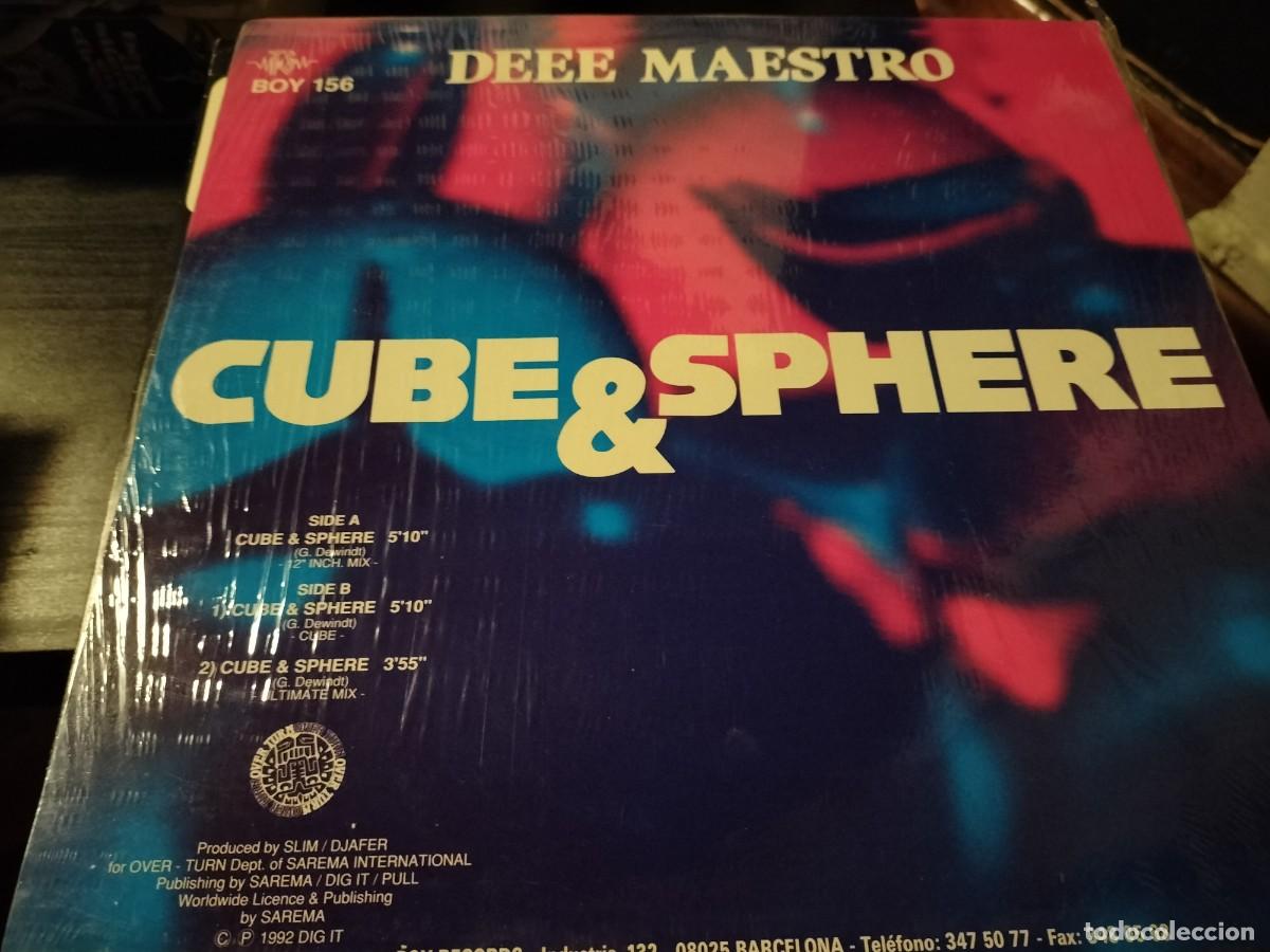 Discos de vinilo: DEEE MAESTRO - CUBE & SPHERE 12&rdquo; MAXI BOY 1992 techno - Foto 2