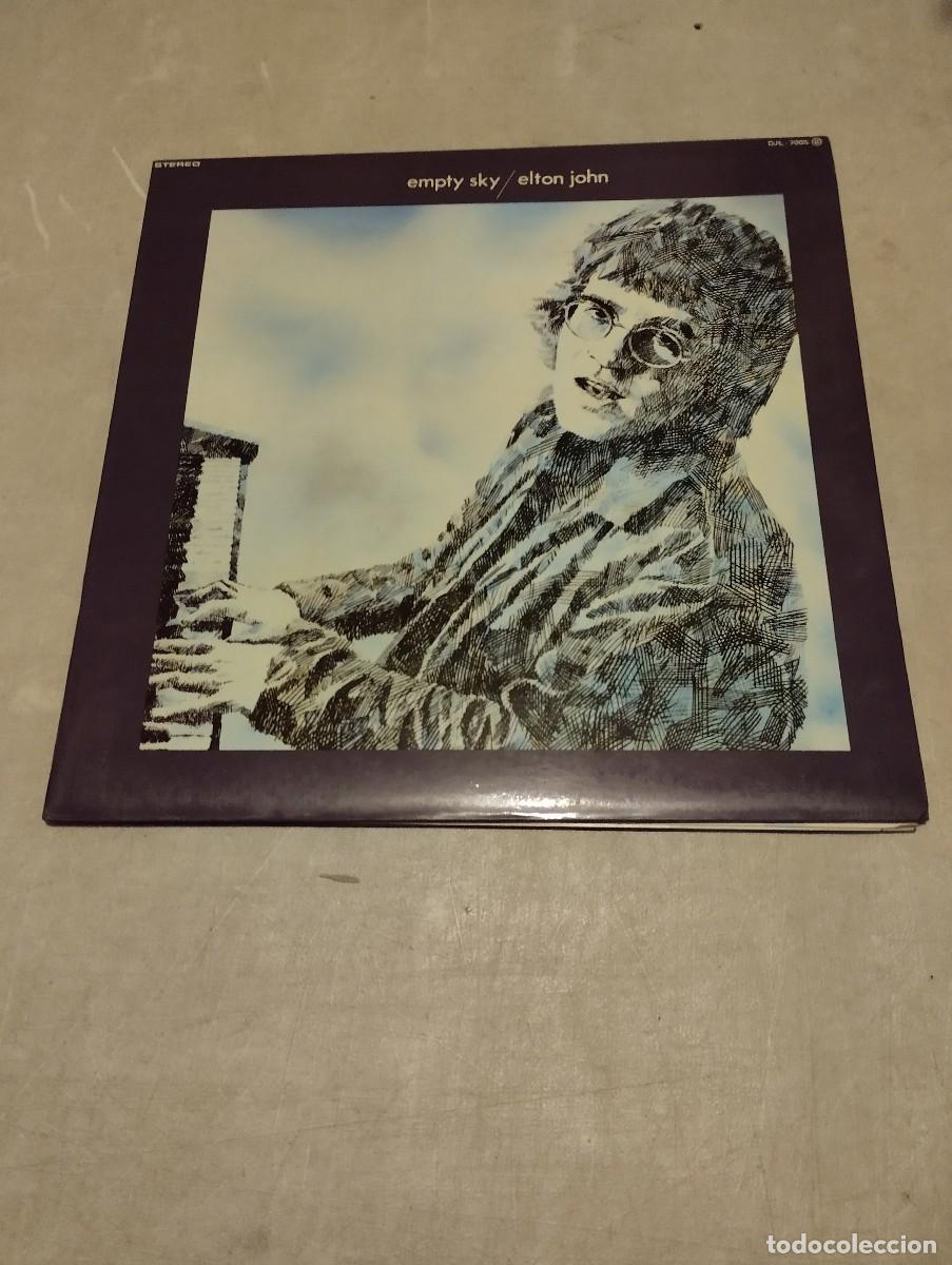 Discos de vinilo: Elton John LP Empty Sky Esp.1977 portada abierta - Foto 1
