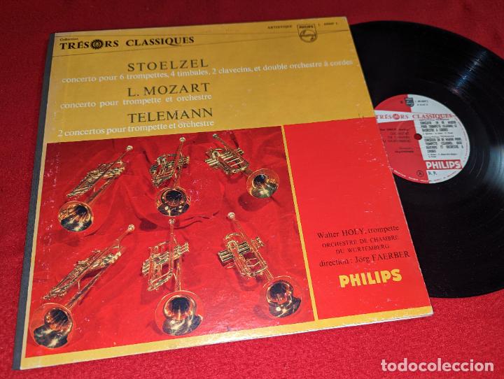 Discos de vinilo: WUTEMBERG Faerber WALTER HOLY trumpet STOELZEL 6 trompettes+MOZART+TELEMANN LP Philips FRANCE gate