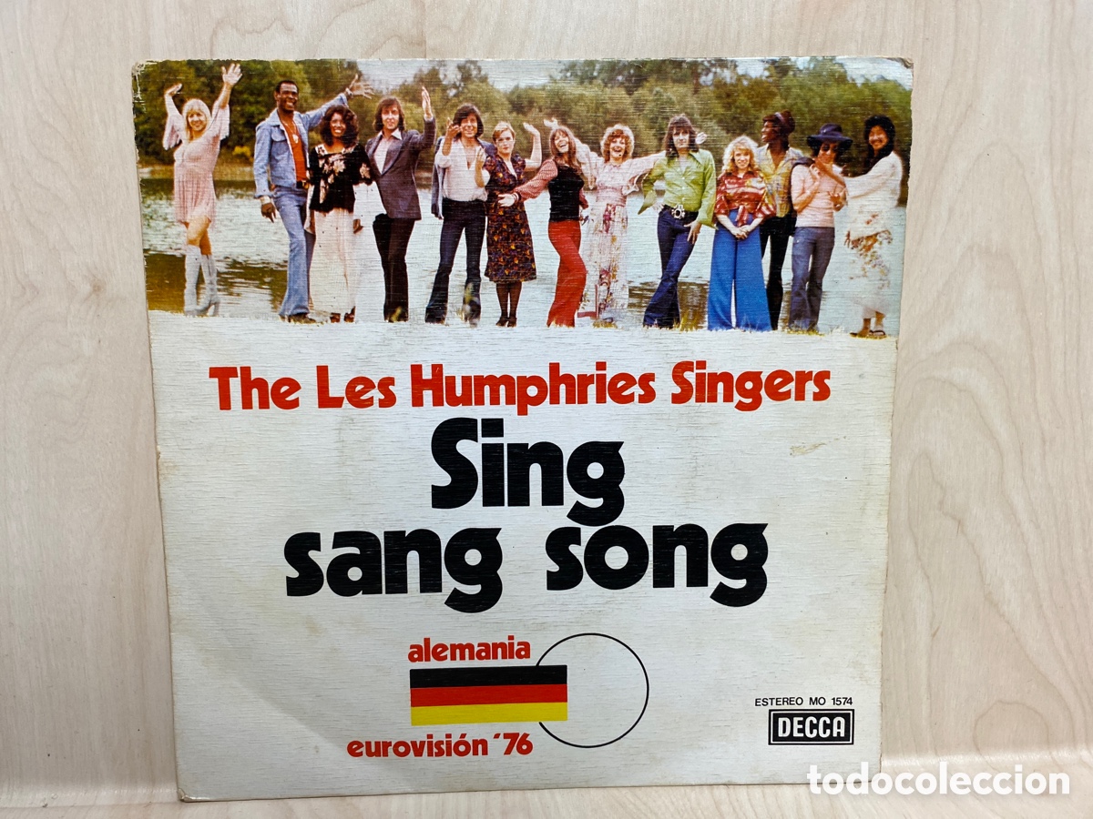 Discos de vinilo: The Les Humphries Singers - Sing Sang Song - Alemania Eurovision '76 (7&rdquo;, Single)