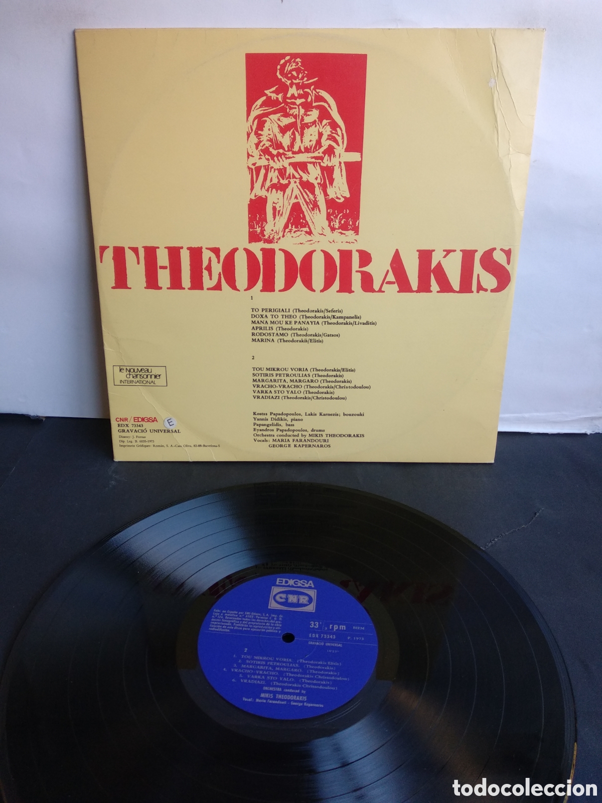 Discos de vinilo: *THEODORAKIS, SPAIN, EDIGSA, 1973, A4 - Foto 3