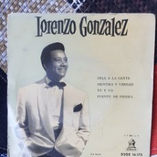 Discos de vinilo: VINILO LORENZO GONZÁLEZ Y SU ORQUESTA (DEJA A LA GENTE +3) (D2). Lote 390490539