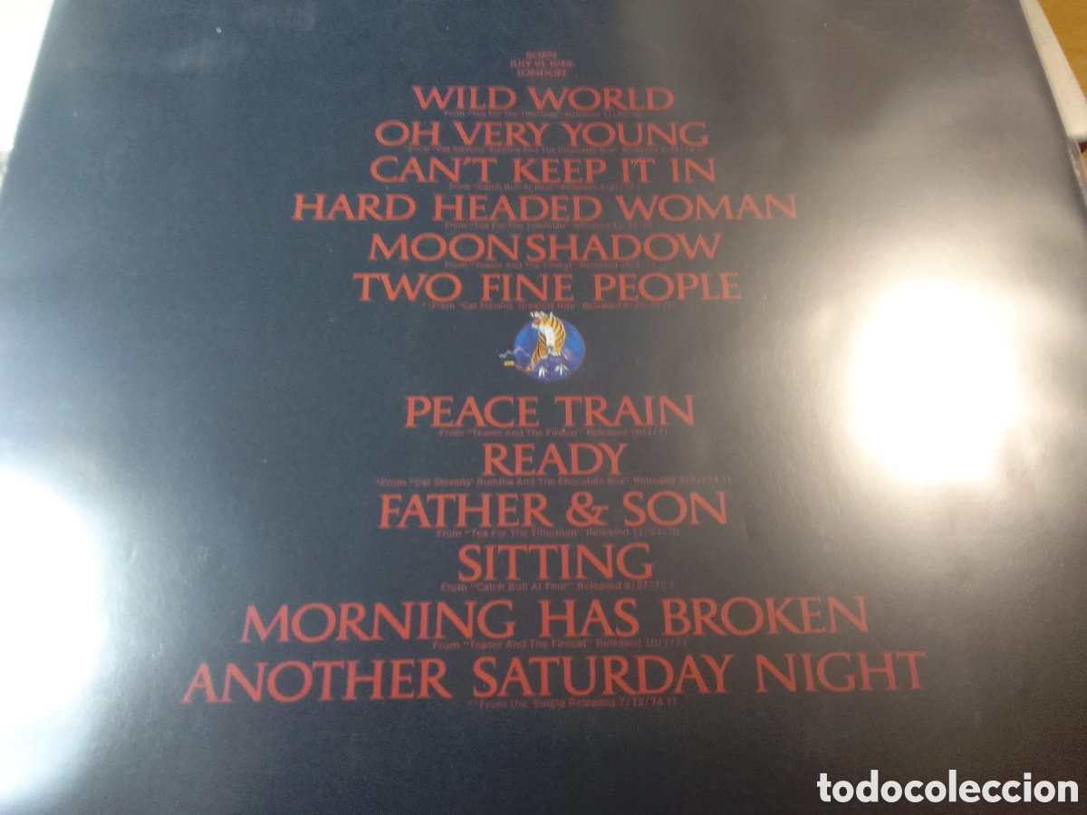 Discos de vinilo: CAT STEVENS GREATEST HITS - Foto 2