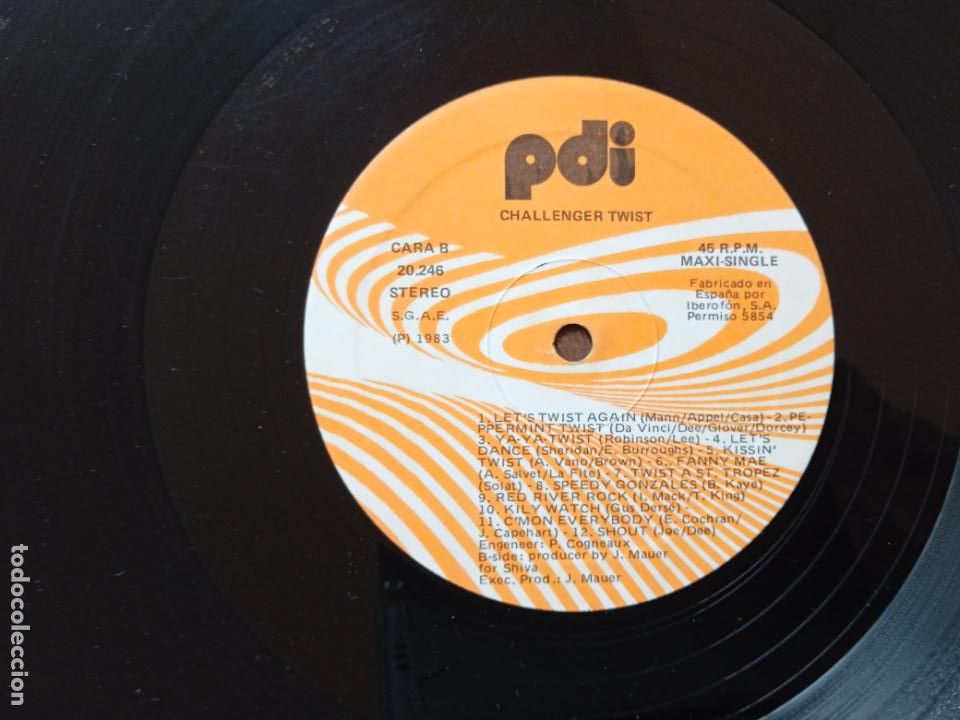 Discos de vinilo: CHALLENGER TWIST. MAXI SINGLE. . MADE IN SPAIN. 1983. - Foto 2