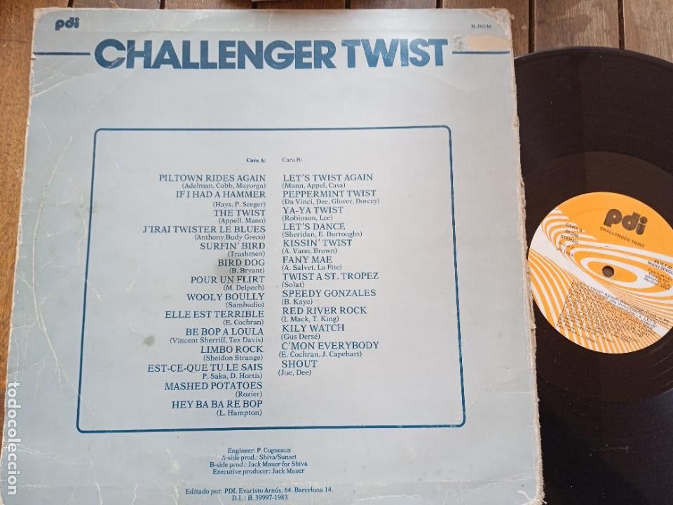 Discos de vinilo: CHALLENGER TWIST. MAXI SINGLE. . MADE IN SPAIN. 1983. - Foto 3