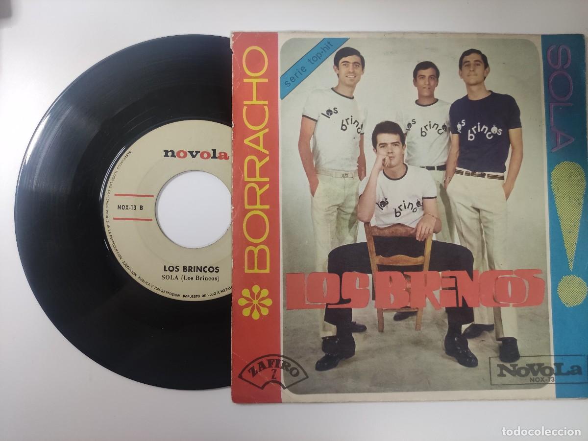 Discos de vinilo: LOS BRINCOS - BORRACHO / SOLA - SINGLE DE VINILO - Foto 1