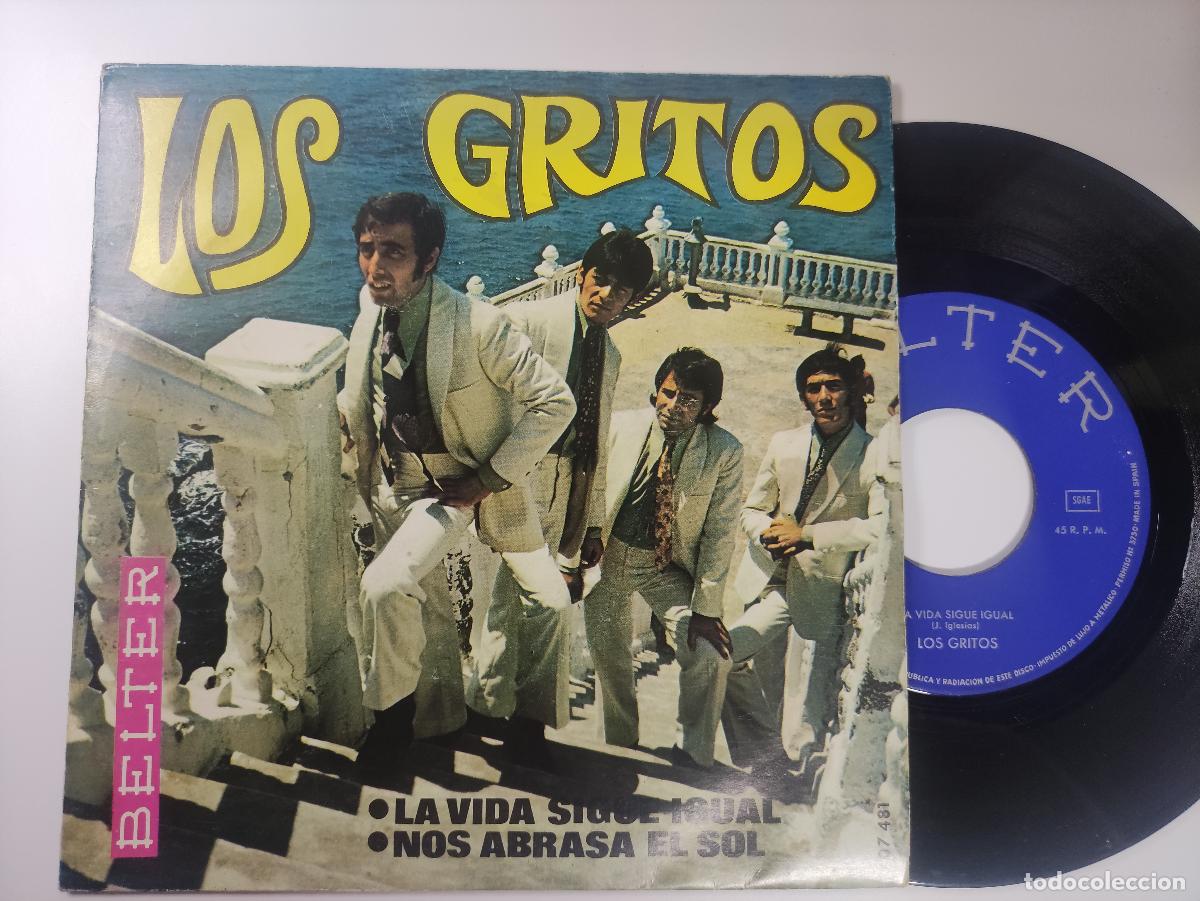 Discos de vinilo: SINGLE. LOS GRITOS. La vida sigue igual. A&ntilde;o 1966 - Foto 1