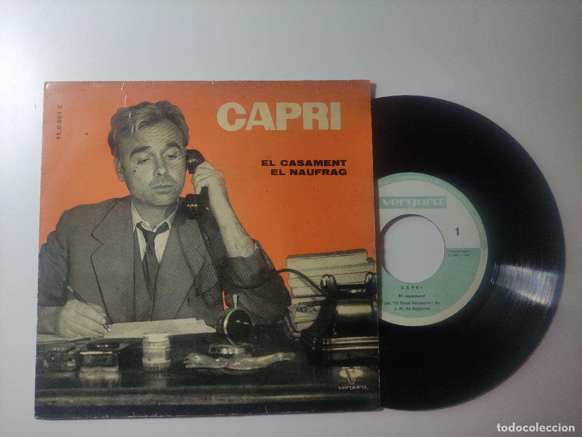 Discos de vinilo: SINGLE JOAN CAPRI - EL CASAMENT/EL NAUFRAG - Foto 1
