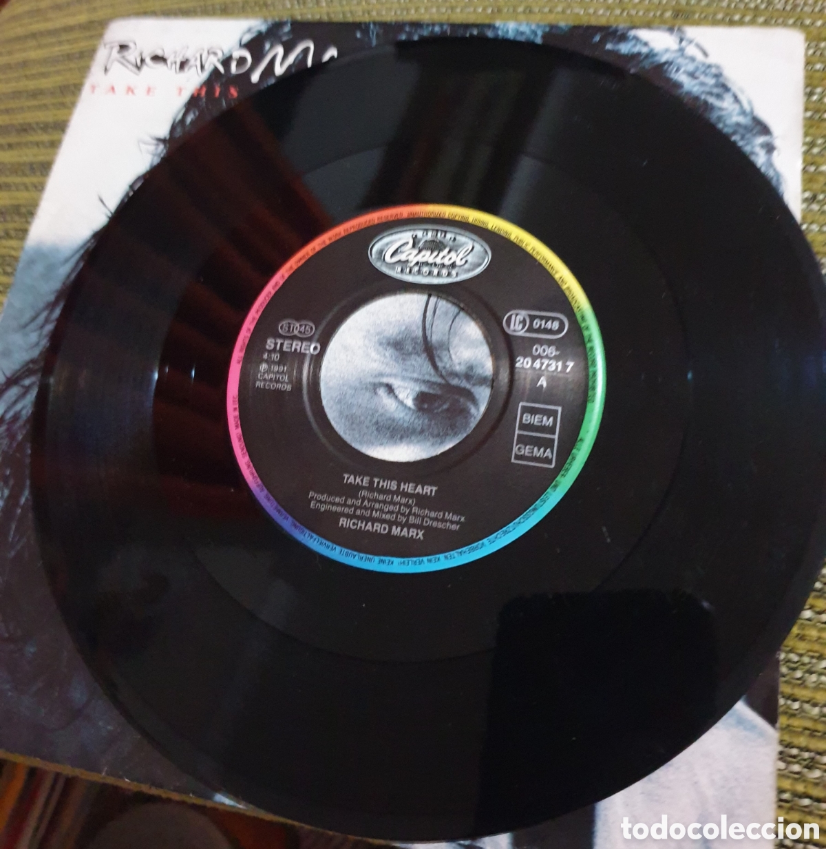 Discos de vinilo: Richard Marx - take this heart - Foto 2
