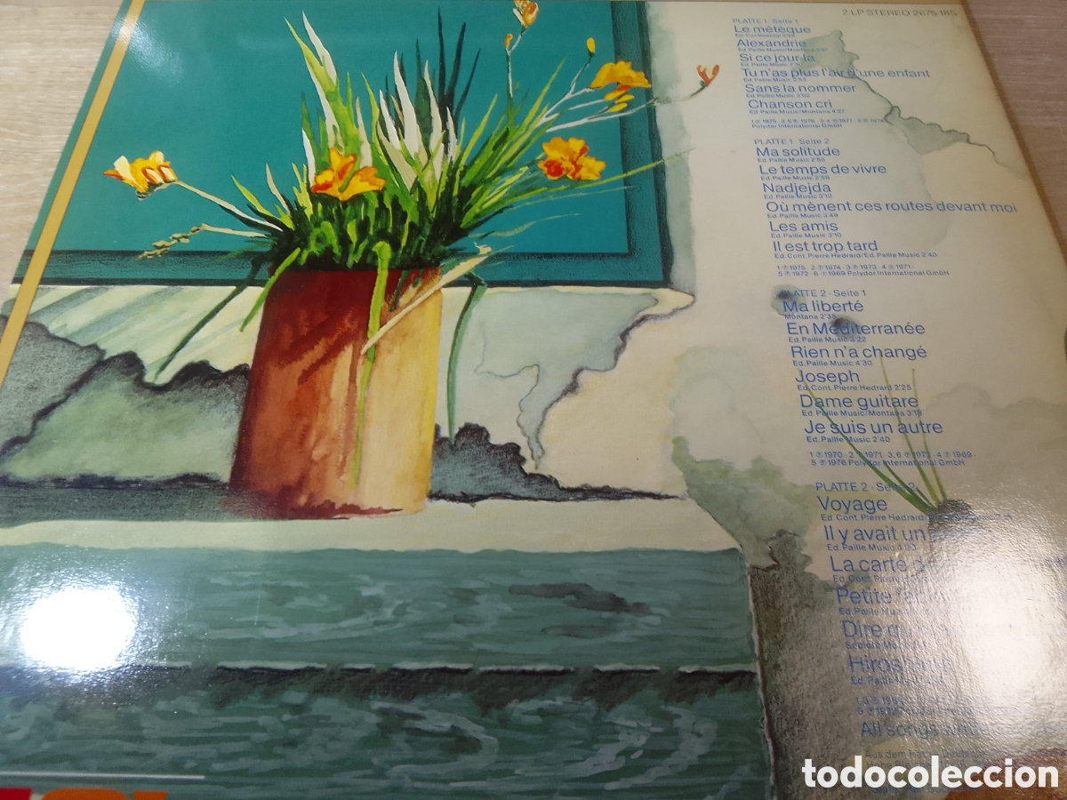 Discos de vinilo: GEORGES MOUSTAKI LIEDERBUCH DOBLE LP - Foto 2