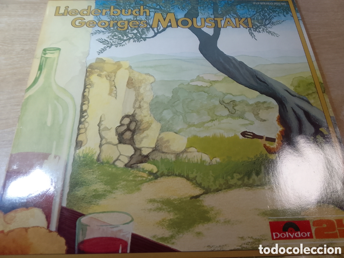 Discos de vinilo: GEORGES MOUSTAKI LIEDERBUCH DOBLE LP - Foto 1