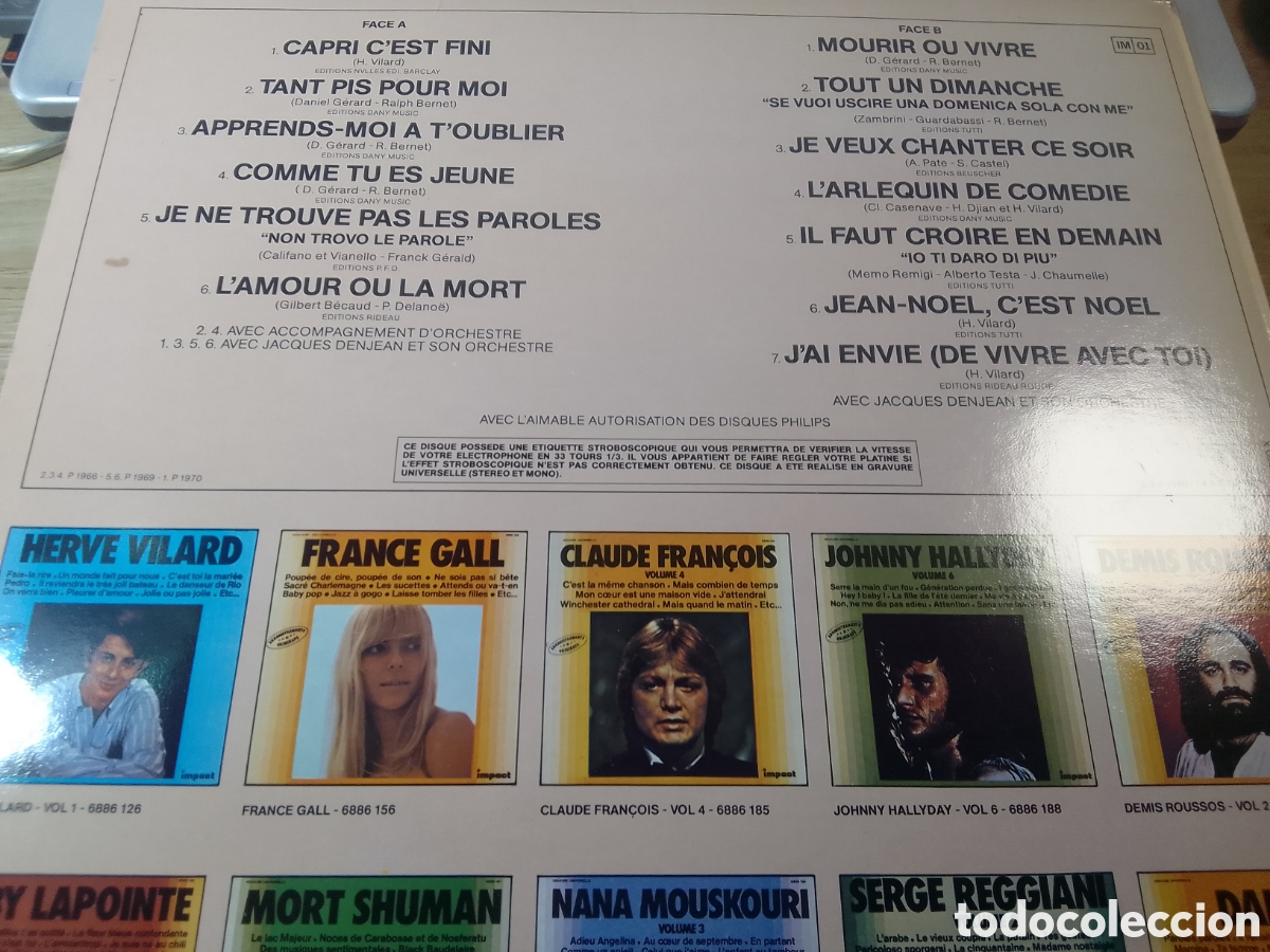 Discos de vinilo: HERVE VILARD VOLUME 2 - Foto 2