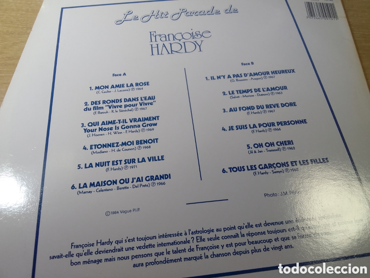Discos de vinilo: FRANCOISE HARDY LE HIT PARADE DE - Foto 2