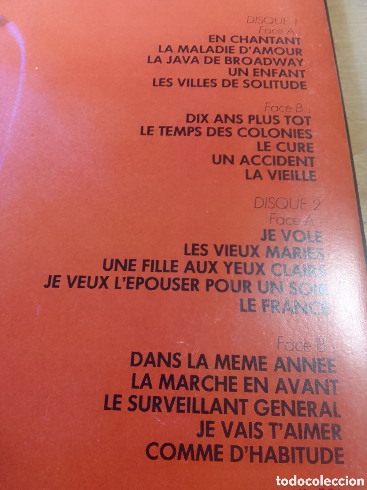 Discos de vinilo: SARDOU 20 CHANSONS D OR DOBLE LP - Foto 3