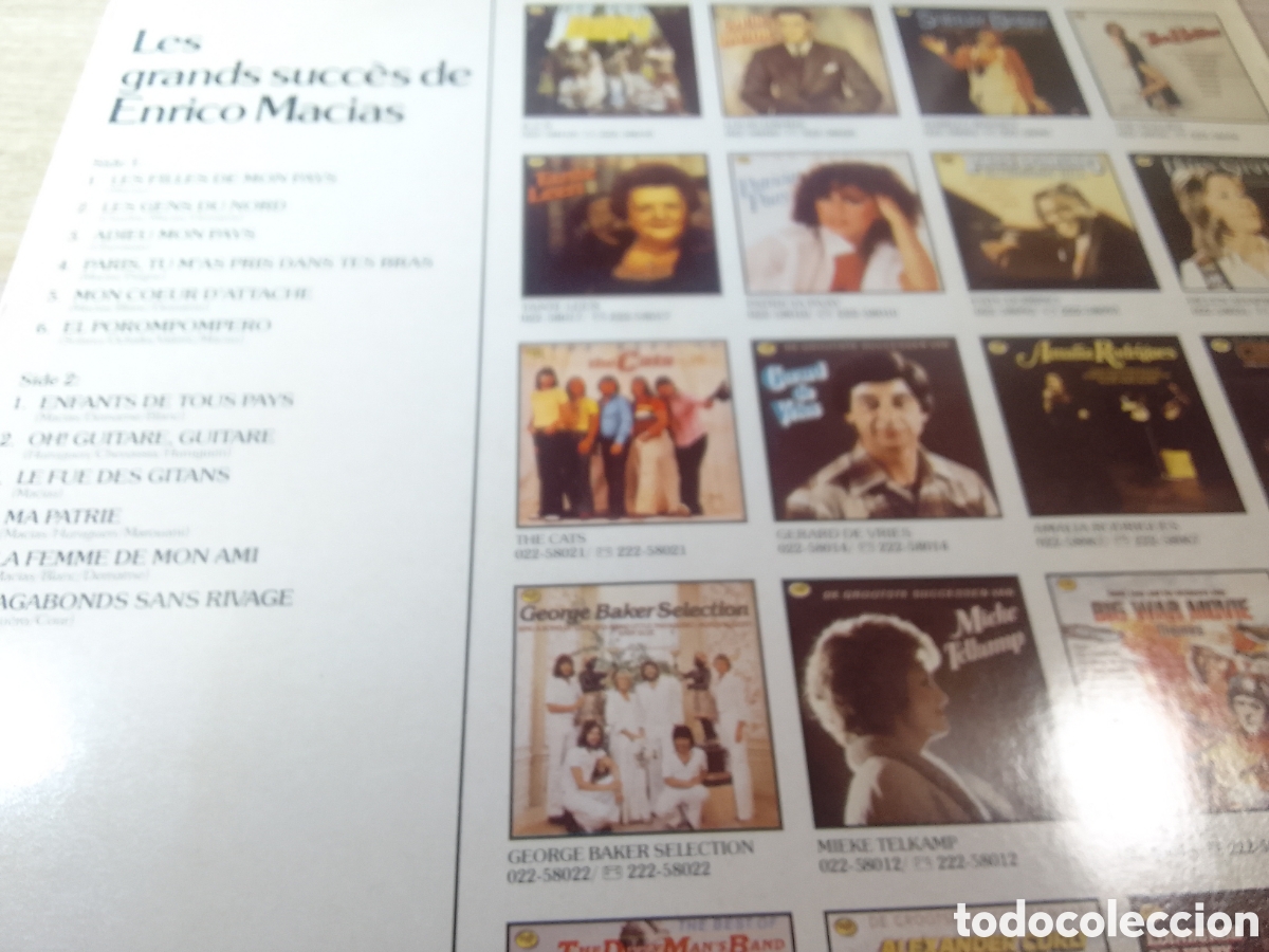 Discos de vinilo: ENRICO MACIAS LES GRANDS SUCCES DE - Foto 2