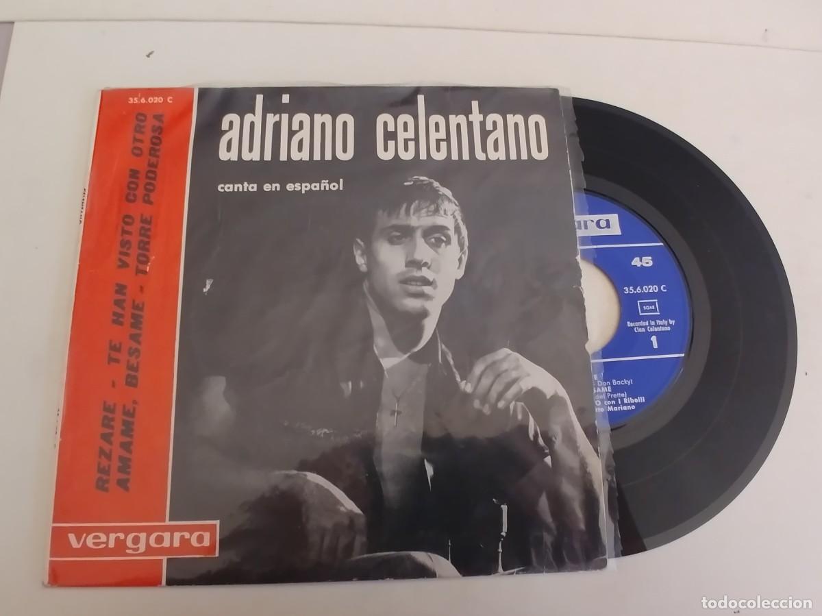 Discos de vinilo: ADRIANO CELENTANO-EP REZARE +3-EN ESPA&Ntilde;OL - Foto 1