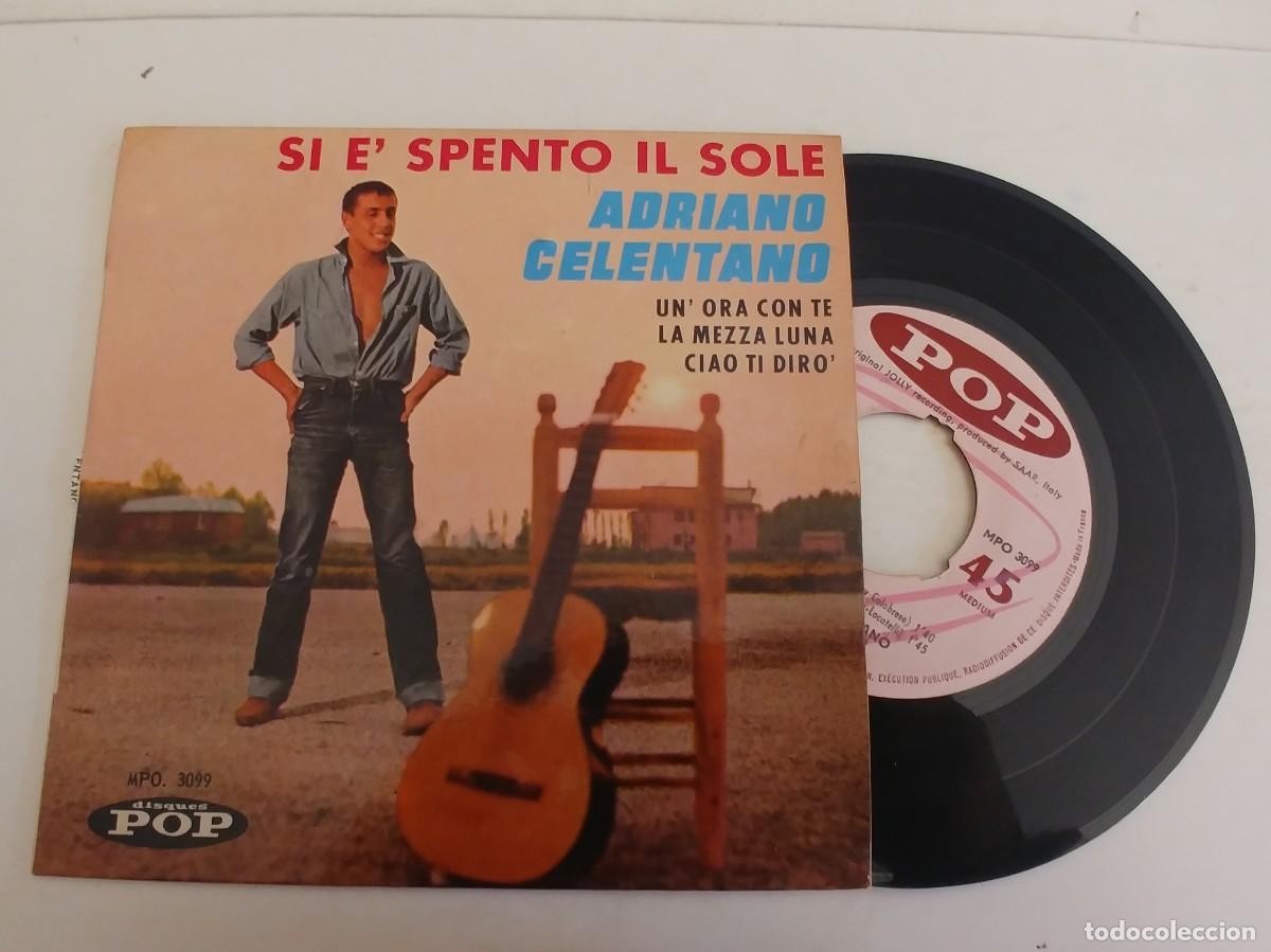 Discos de vinilo: ADRIANO CELENTANO-EP SI E&acute; SPENTO IL SOLE +3 - Foto 1