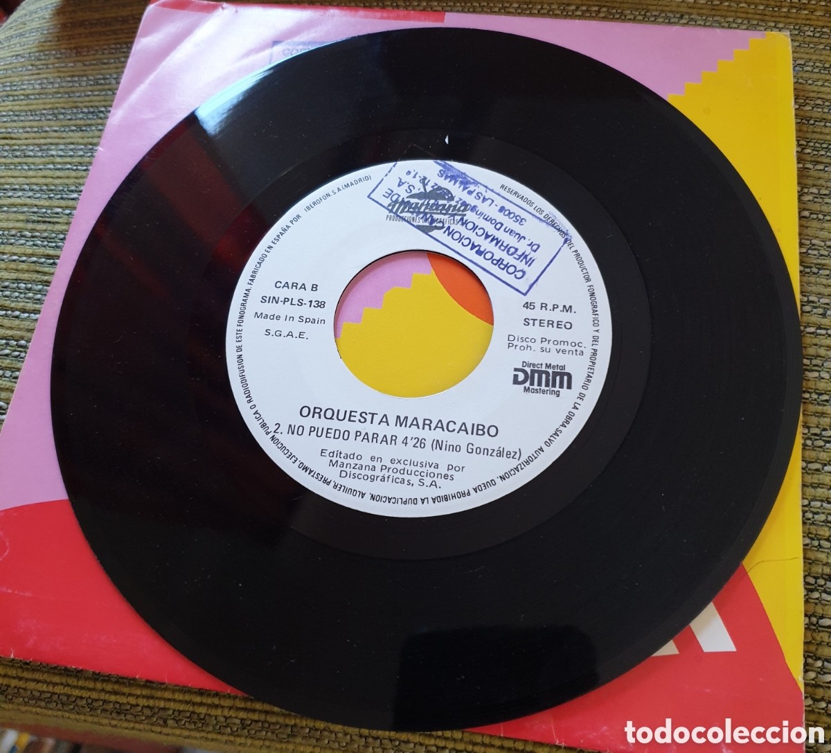 Discos de vinilo: Orquesta Maracaibo - no puedo parar - Foto 2