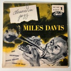 Discos de vinilo: MILES DAVIS ‎– CLASSICS IN JAZZ PART 1, GERMANY 1954 CAPITOL