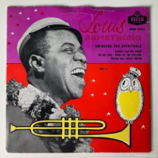 Discos de vinilo: LOUIS ARMSTRONG AND HIS ALL-STARS ‎– SWINGING THE SPIRITUALS (PART 2), DENMARK DECCA