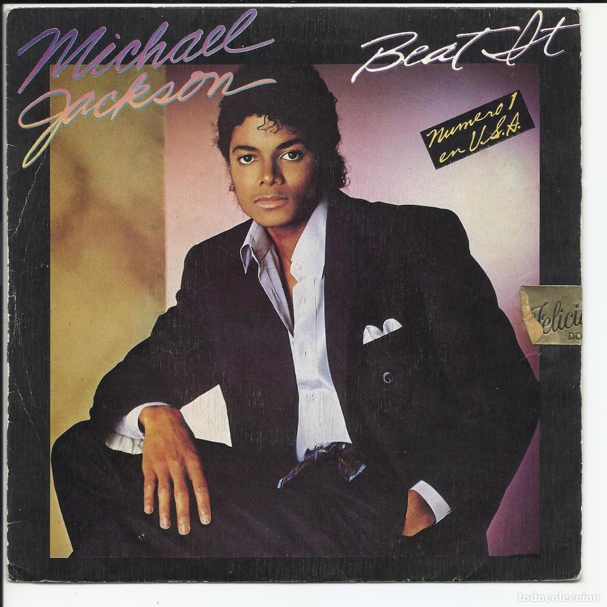 Discos de vinilo: Michael Jackson &ndash; Beat It Single 1983 Epic &ndash; EPC A-3184 - Foto 1